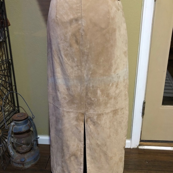 Vintage Suede Pencil Midi - Picture 2 of 4